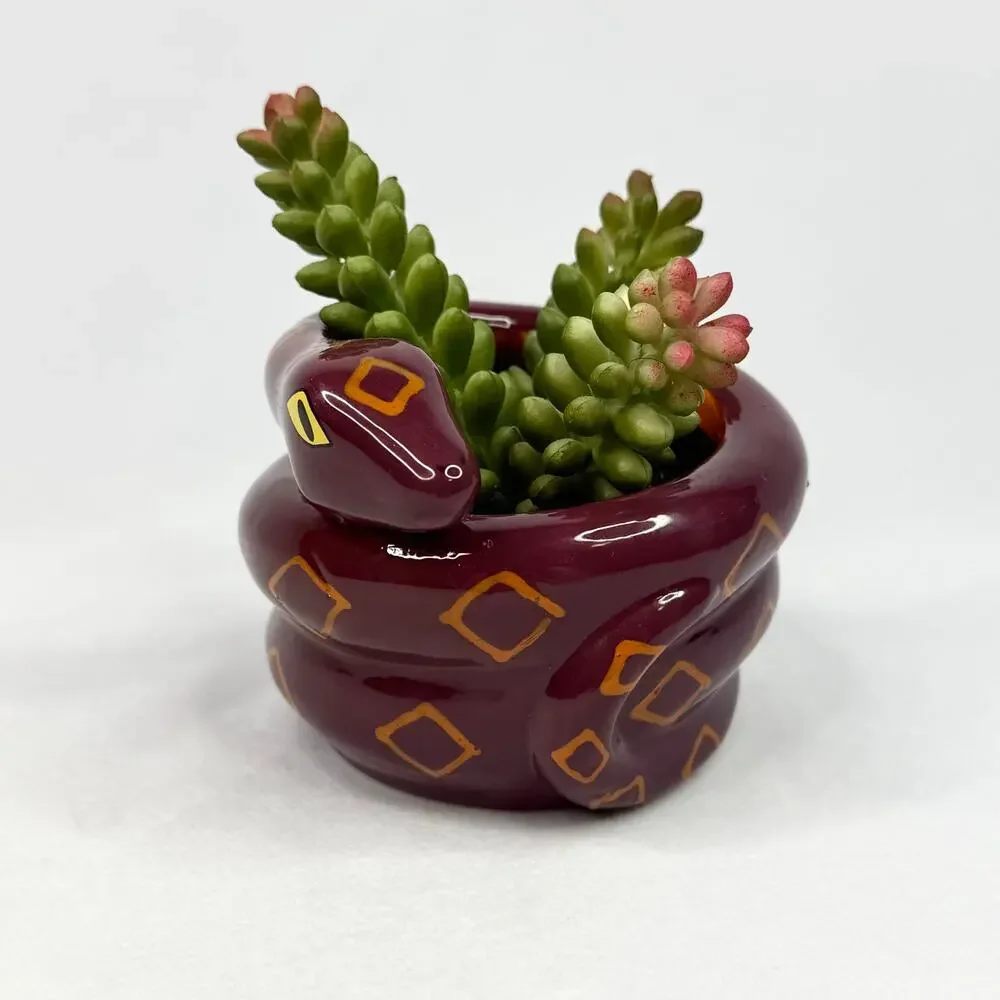 Target 2020 Purple Snake Faux Succulent Planter